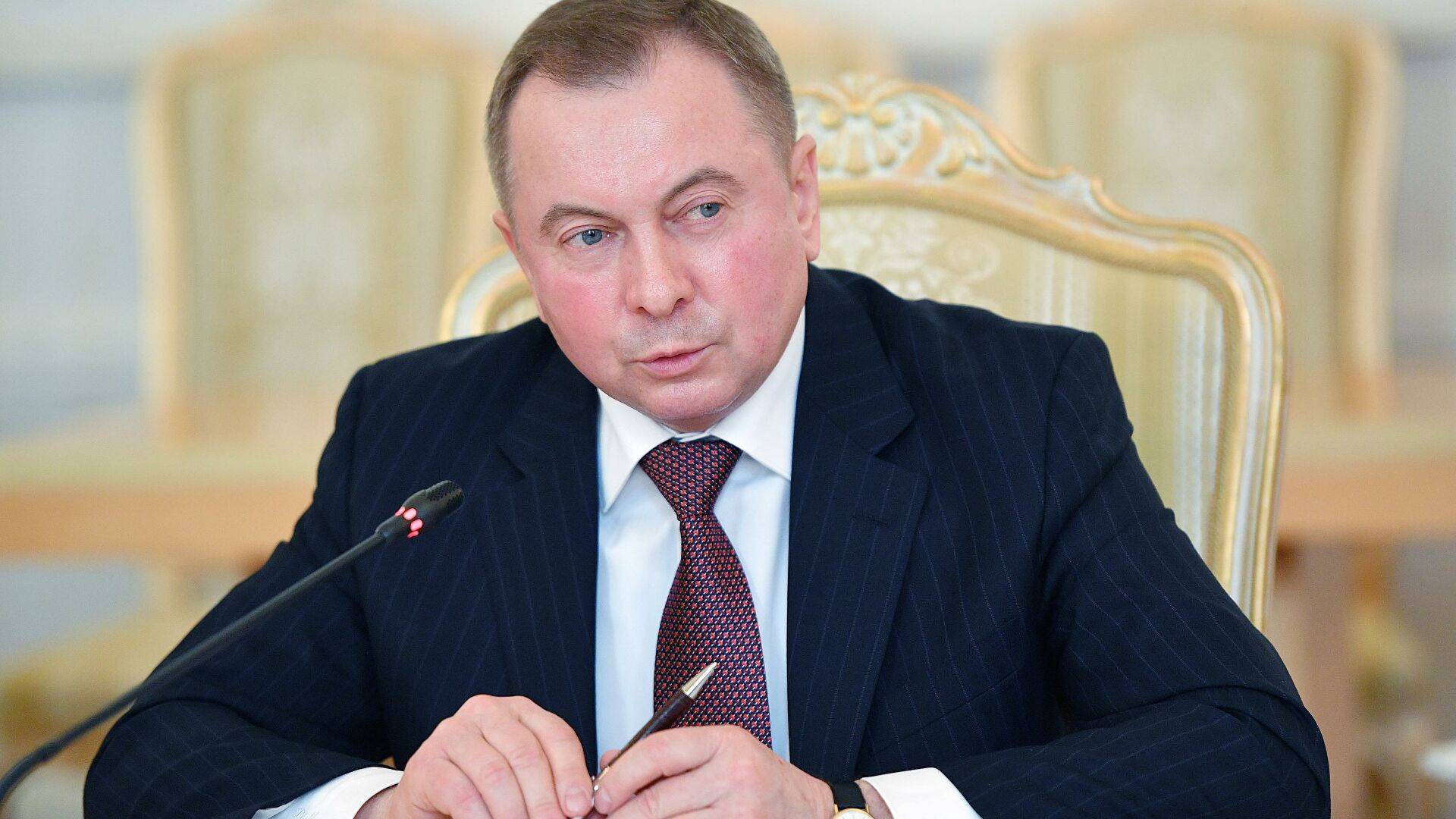 Глава внешнеполитического ведомства. Макей министр иностранных дел Беларуси.